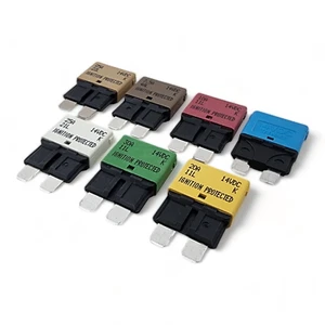 Auto Circuit Breaker Blade Fuses - Trip Function Blade Fuse Auto Marine Breakers - Picture 1 of 44