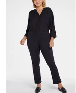 NWT NYDJ NOT YOUR DAUGHTERS JEANS TRINITY PULL ON SLIM BOOT JEANS SIZE P 2X  WOW - Picture 1 of 9