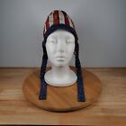 Handcrafted Scrub Scull Hat Tie Straps Aged American Flag Theme Osfm