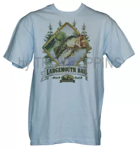 1-CAMISETA GRÁFICA DE HOMBRE WEAR-HOOK IT COCIN IT-LARGEMOUTH BASS-FLY PESCHERMAN ENGRANAJE - Imagen 1 de 7