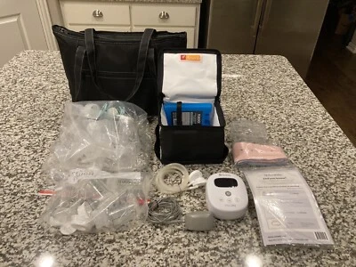 Extractor de leche eléctrico doble Ameda Mya Joy con bolsa grande + extras Foto 1 de 4