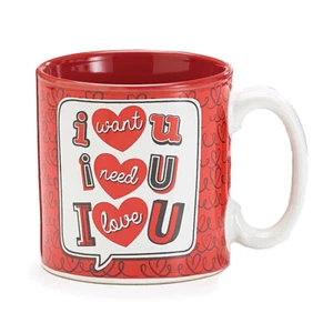 Valentines Day I Want You I Need You I Love You 13 oz Ceramic Mug - Picture 1 of 1