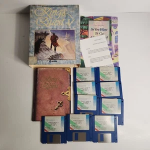 King's Quest V Absence Makes The Heart Go Yonder 3.5" PC 1990 Sierra 256 Color - Picture 1 of 11