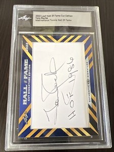 2022 Leaf Hall of Fame Tony Roche Cut Autograph Tennis Auto