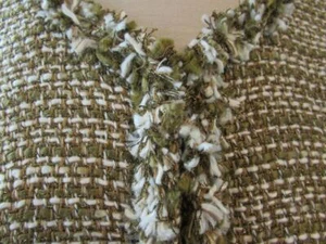 CAbi womens Sm Phoebe #343 ivory tan brown gold metallic boucle jacket tweed New - Picture 1 of 4