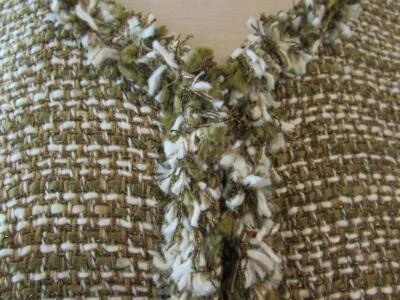 CAbi Mujer Sm Phoebe #343 Marfil Tostado Marrón Dorado Metálico Boucle Chaqueta Tweed Nuevo Foto 1 de 4