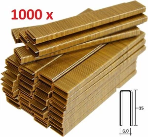 1000 GRAPAS DE 15 Y 1000 CLAVOS DE 30 PARA GRAPADORA ELECTRICA PARKSIDE PET 25 - Imagen 1 de 2