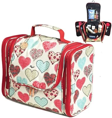 Palcovi Extra Large Capacity Makeup Organizer Pattern: Hearts - Image 1 of 4