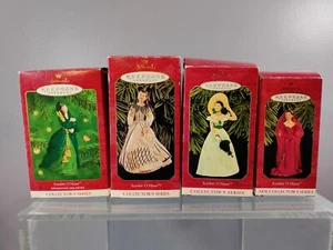 KOMPLETTER SATZ 4 PUNZEN ANDENKEN SCARLETT O'HARA 1997-2000 WEIHNACHTSSCHMUCK - Bild 1 von 4