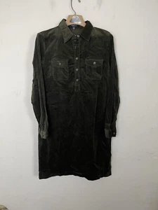 Vestido para mujer Chadwicks 12 verde oliva pana botones academia país dinero antiguo - Imagen 1 de 8