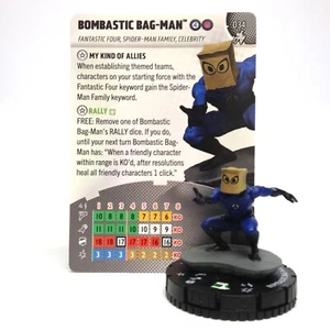 Heroclix Spider-Man: Beyond Amazing Set Bombastic Bag-Man #034 ¡Figura rara con tarjeta! - Imagen 1 de 1