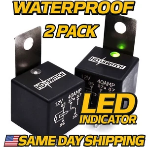 (2 Pack) 12V Sealed WaterProof Relay fits Walker 6941 6942 9369 w/LED - Picture 1 of 5