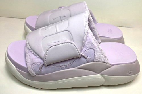 Sandali UGG LA Cloud Alto Slides sportivi logo plateau lavanda donna taglia 12