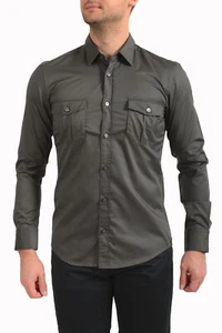 Hugo Boss Men's "Ramsey_35" Slim Fit Gray Long Sleeve Casual Shirt US M IT 50 - Picture 1 of 9