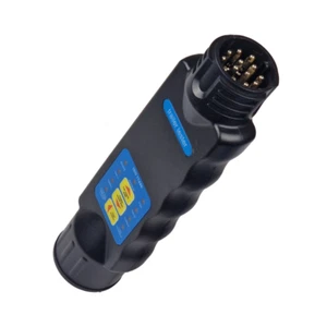 Probador de enchufe de luz de remolque de 13 pines 12 V herramienta de diagnóstico de enchufe de automóvil prueba de luz - Imagen 1 de 4