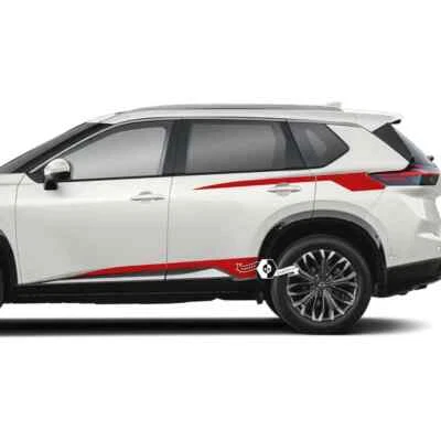 Pair Side Doors Rear Fender Rocker Panel Stripes Sticker Decal for Nissan Rogue Foto 1 de 4
