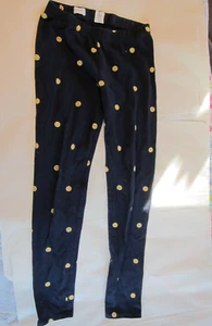 Gap Kids Leggings Dark Blue with Smiling Faces Size Medium (8) - Picture 1 of 3
