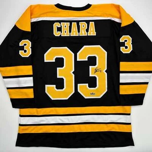 Facsimile Autographed Zdeno Chara Boston Black Reprint Jersey Size Men's XL - Picture 1 of 4