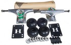 SILVER SKATEBOARD Trucks & Wheels PACKAGE ABEC 9 + GRIPTAPE