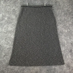 John Paul Richard Uniform Skirt Womens 1X Gray Maxi Side Zip Lined Career - Picture 1 of 15