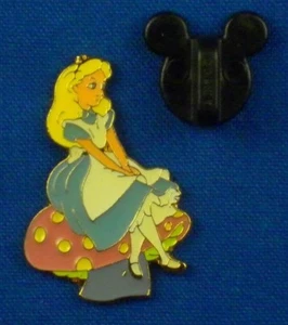 Alice on Mushroom from Alice in Wonderland Commemorative Set Disney Pin # 1755 - Picture 1 of 5