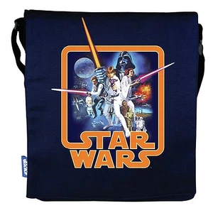 STAR WARS A NEW HOPE BLUE CANVAS FOLDER BAG SCHOOL-SPORTS BRAND NEW GREAT GIFT - Picture 1 of 1