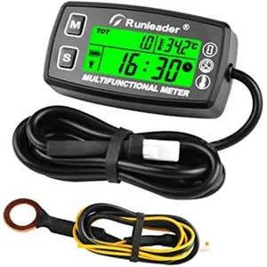 Digital Tach/Hour Meter Engine Temperature Gauge RPM & Temp Backlights Display - Picture 1 of 14
