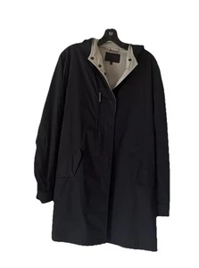 Giorgio Armani Black Label Jacket Coat Windbreaker Women's Sz 44 Italy - Picture 1 of 4