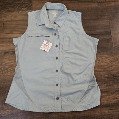 Mountain Hard Wear Womens Shirts Button Up Sleeveless Outdoor Green Size 6 NWT - Image 1 of 4