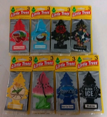 Little Trees 3Pk Air Fresheners Mixed Scent Lot Of 8 Total, New/Sealed - Image 1 of 4