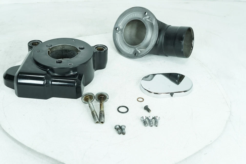 12 Harley Touring FLTRX Road Glide Custom Air Filter Cleaner Tube Screamin Eagle Foto 1 de 4