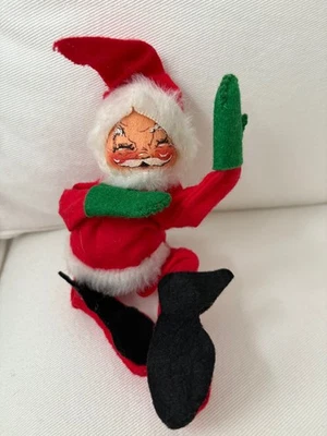 Muñeca de Navidad Annalee Mobilitee 1963 vintage 8" Papá Noel posable flexible  Foto 1 de 4