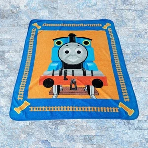 Manta polar de felpa Thomas the Tank Engine para niños de colección tren vía férrea - Imagen 1 de 4