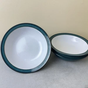 Lote de 3 cuencos de sopa y cereales Denby Langley Greenwich Rim 7" - Imagen 1 de 9