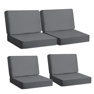 Уличные глубокие подушки сиденья, подушка из пеноматериала, водонепроницаемые, устойчивые к выцветанию из меха патио... - Изображение 1 из 4