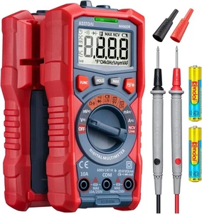 Digital Multimeter 4000 Counts TRMS Auto-Ranging Volt Meter 1.5v/9v/12v Battery - Picture 1 of 8