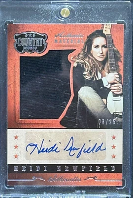 2015 Panini Country Music Heidi Newfield Silhouette Signatures Silver  3/25  SP - Image 1 of 2