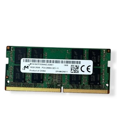 SODIMM MICRON PC4-2666V MTA16ATF2G64HZ-2G6E1 16GB 2RX8 - Image 1 of 2
