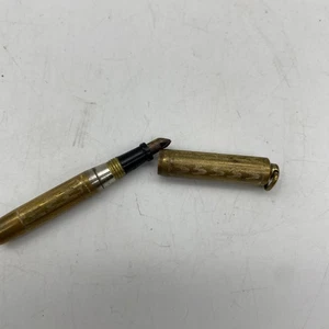 Vintage 1930s De Luxe Junior Fountain Pen – Brass Pocket Ink Pen, Mini Size - Bild 1 von 4