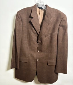 Burberry Men's Classic Brown with Red/Yellow Stripe Sport Coat - Picture 1 of 11