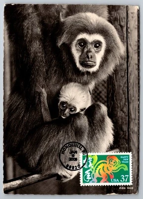 3895i Chinese Lunar New Year Monkey FDC Maxi Card - Image 1 of 2