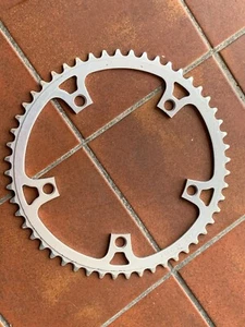Vintage Sugino M Type  52T  Chainring 52 Tooth 144 BCD Alloy Silver  Road 80s - Picture 1 of 7