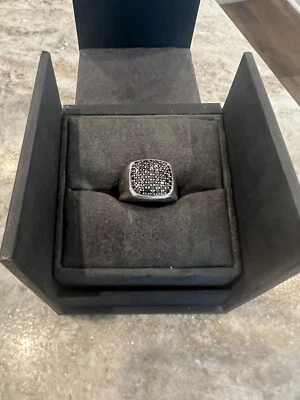 David Yurman, pavé diamante negro talla 11 Foto 1 de 4