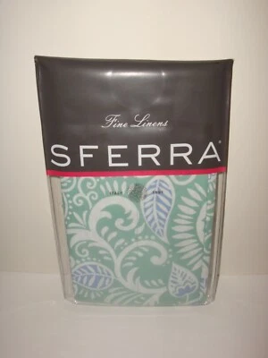 Sferra 2180 Ressa Continental Euro Sham Aqua aciano algodón egipcio percal Foto 1 de 4