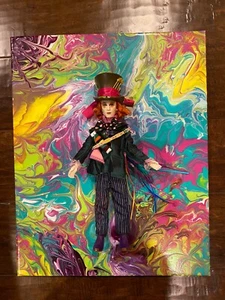Original Painting Art By Aaron Goodwin 1/1 Canvas Size 16x20 Disney Mad Hatter - Picture 1 of 7