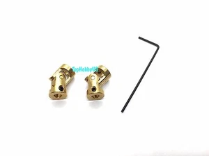 2PCS 3x3.0mm Ottone Giunto Universale Accoppiatore RC Auto Barca US VENDITA/SPEDIZIONE - Foto 1 di 2