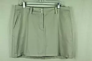 Nike Women's Golf Skort Beige Size 16 Dri-FIT Performance Skirt Shorts Lightweig - Picture 1 of 3