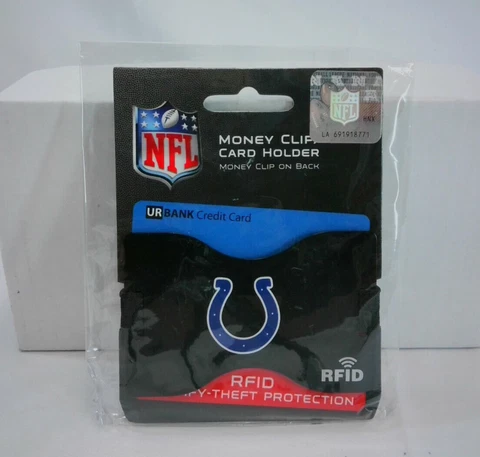 Indianapolis Colts NFL RFID Wallet Money Clip Card Holder by Siskiyou Cover