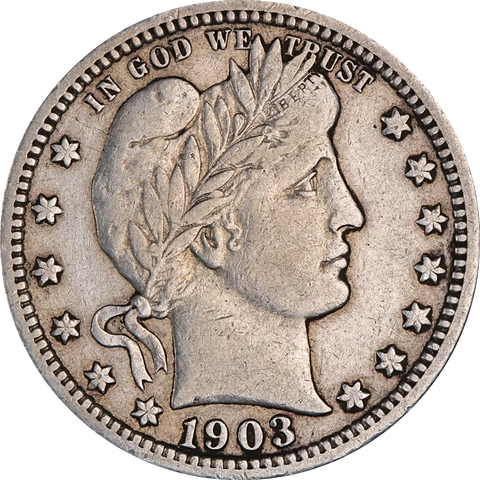 1903-P Barber Quarter Great Deals From The Executive Coin Company Cover