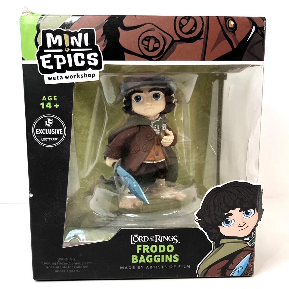 Weta Workshop (2018) Mini Epics The Lord of the Rings Frodo Baggins Lootcrate EX - Image 1 of 4